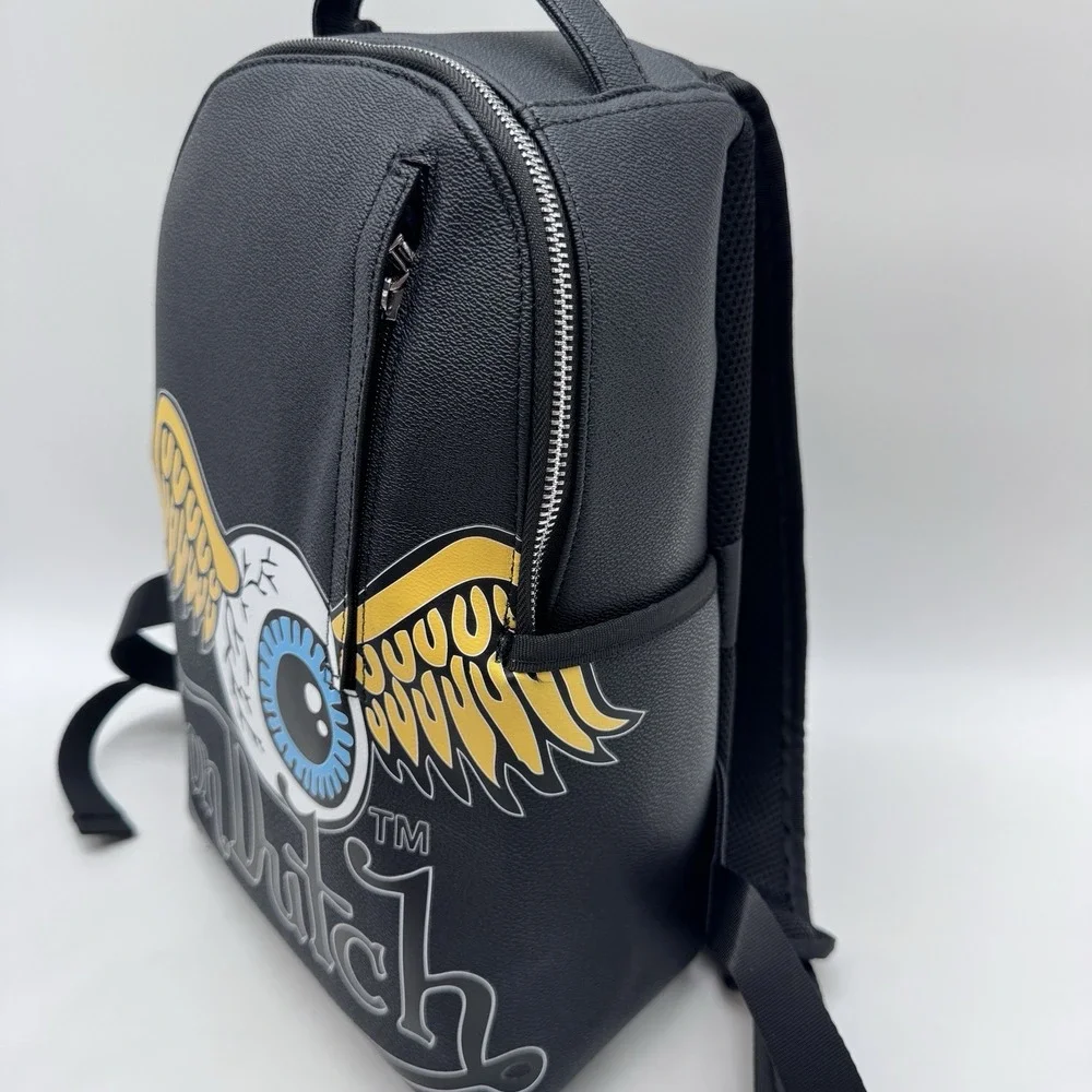 Von Dutch Sticker Logo Unisex Backpack Faux Leather Y2K Style VDKBP-027 NWT.